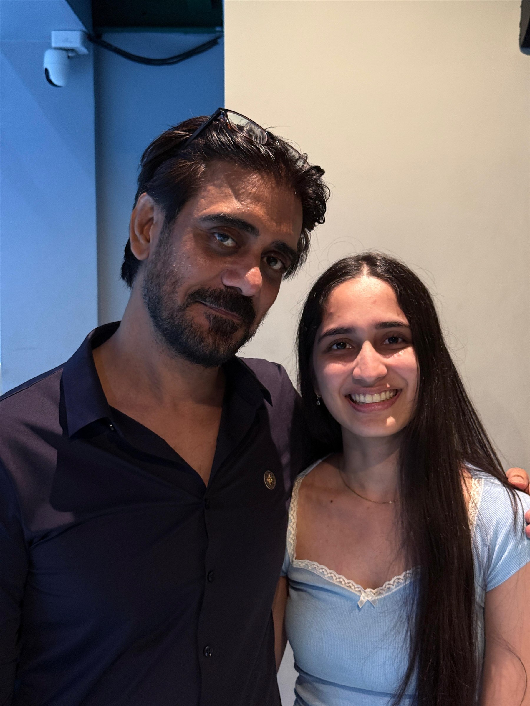 Akanksha Ruskin with acting mentor Saurabh Sachdeva